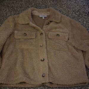 Michael Stars Beige Sherpa Jacket